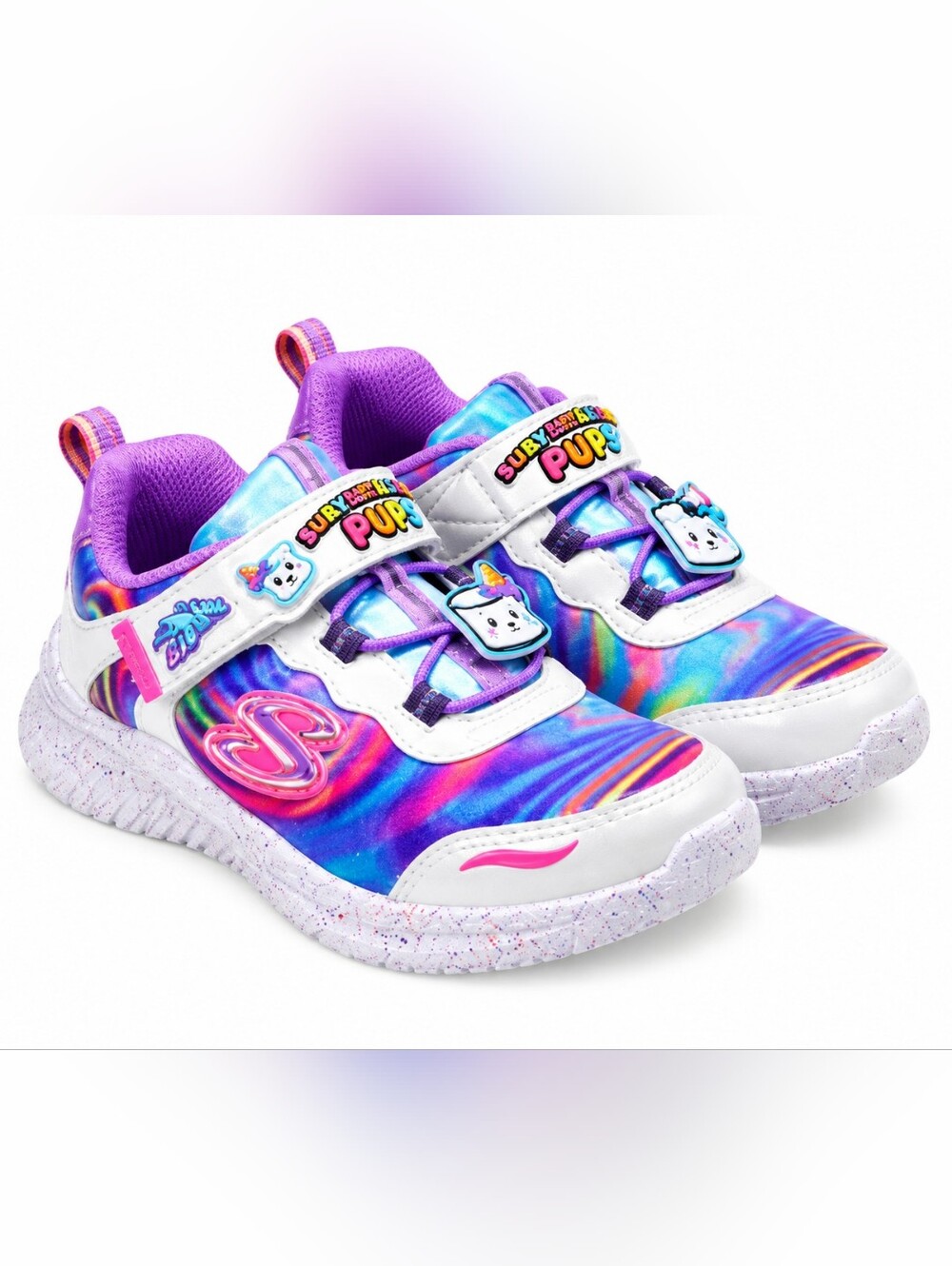 Skechers Jumpsters Sweet Kickz Marshmallow Puff Sneakers 10 NWOT